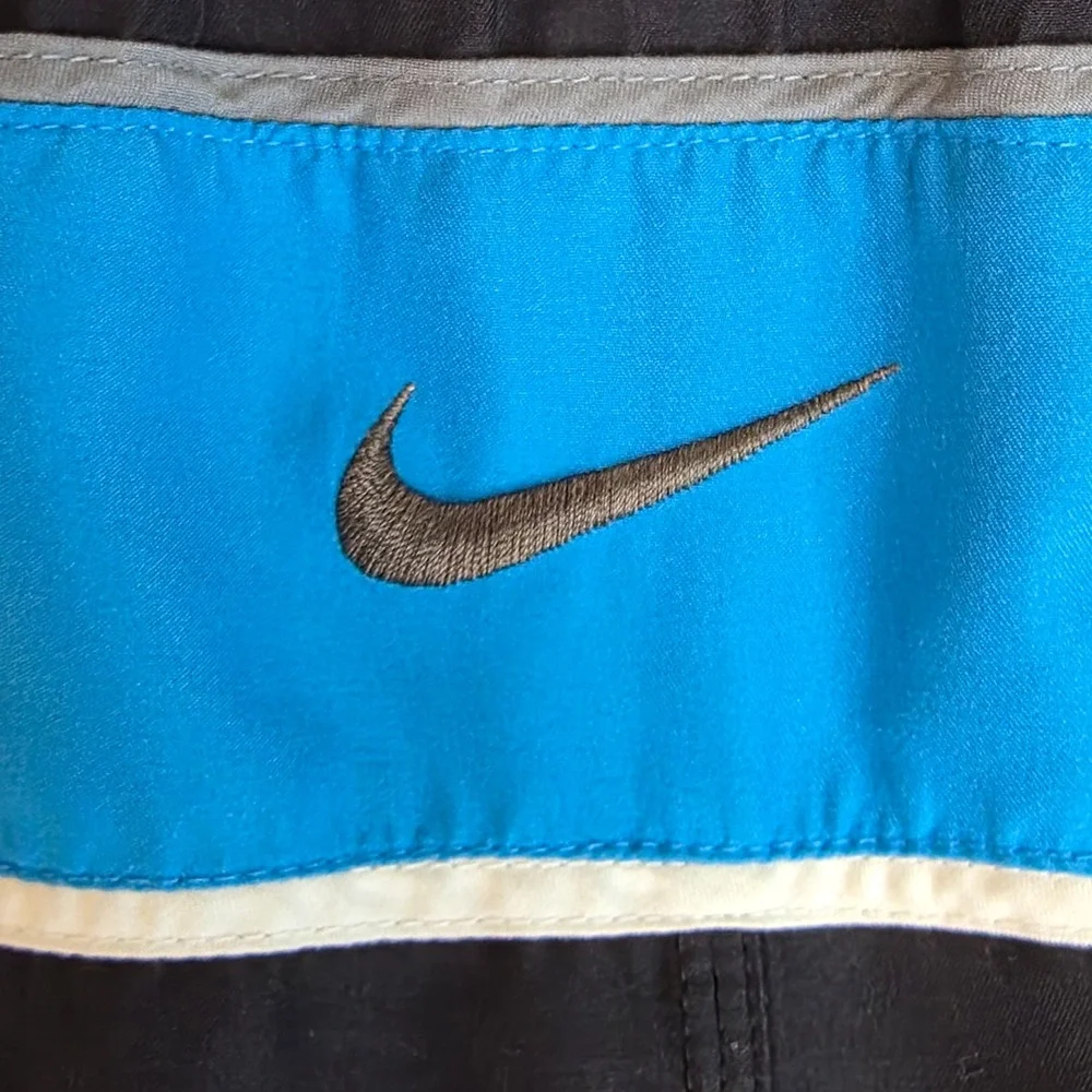 Lot of 2 Men's Board Shorts Swim Trunks Medium Nike ZeroXposur Black Blue Surf